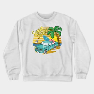 Sunset Chaser - Vehicle - Beach Day Crewneck Sweatshirt